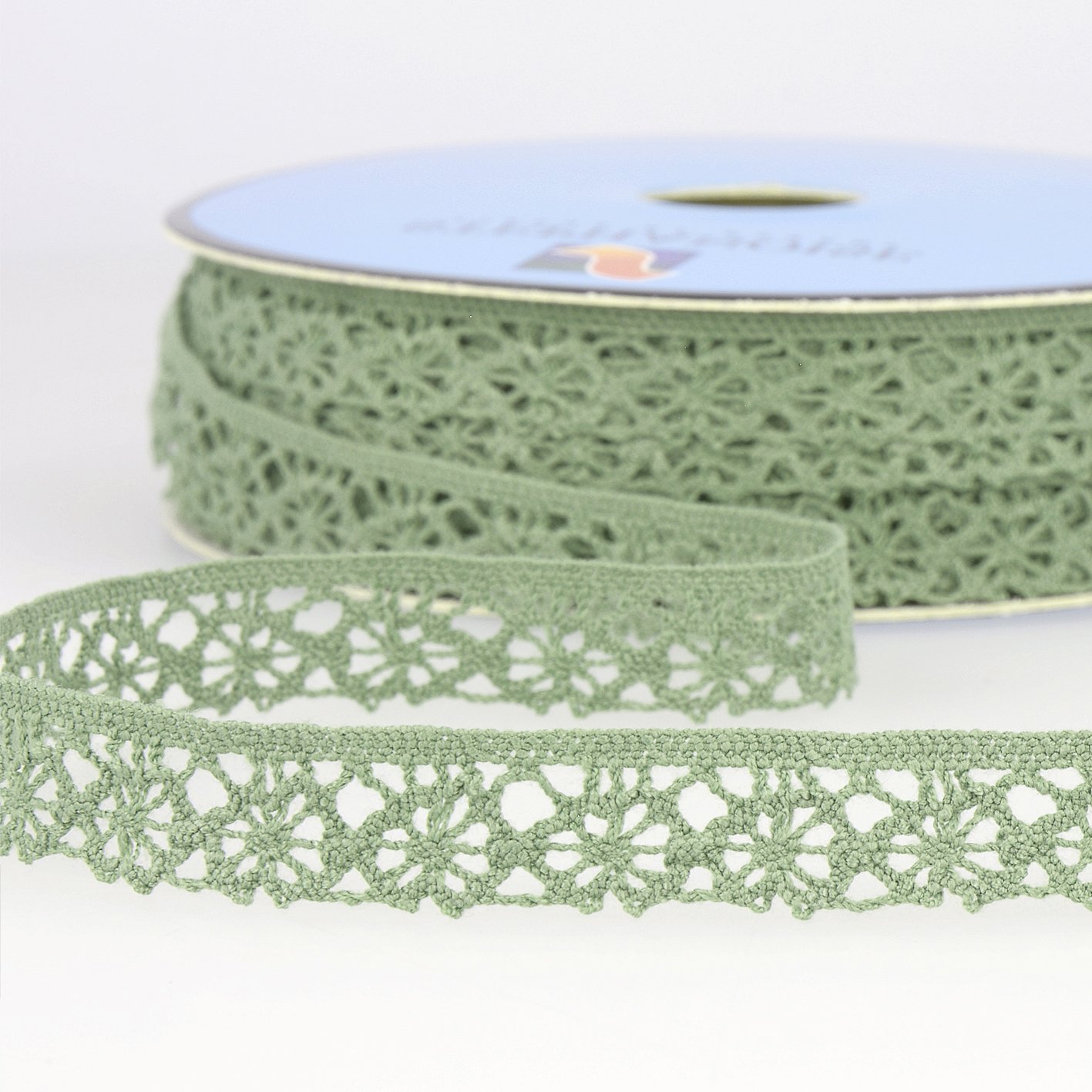 15mm Light Khaki Green Lace