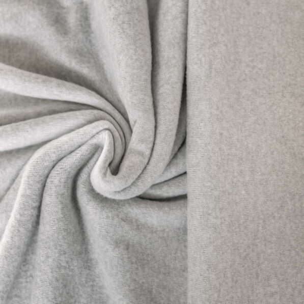 Recycled Brushed Jersey Pearl Grey - Image 2