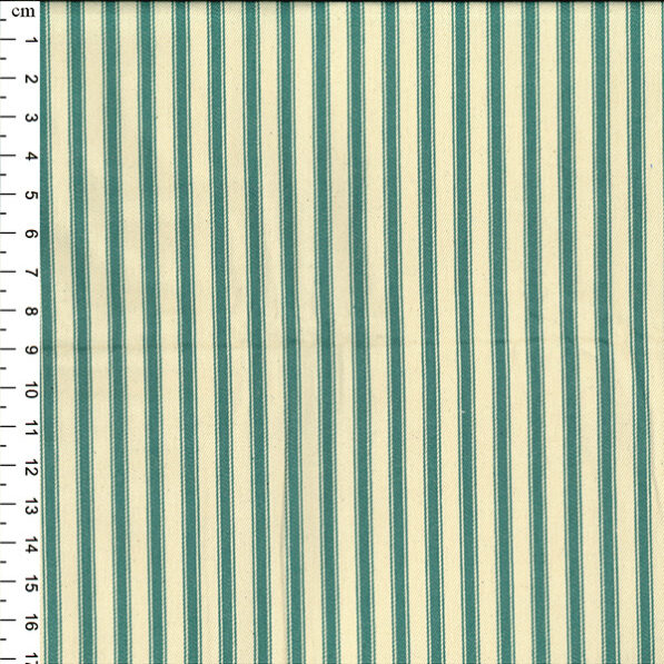 Cotton Canvas Ticking - Baltic