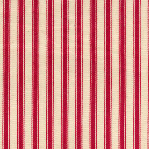 Cotton Canvas Ticking - Red