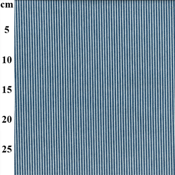 Yarn Dyed Washed Denim Stripe - Medium - Image 2