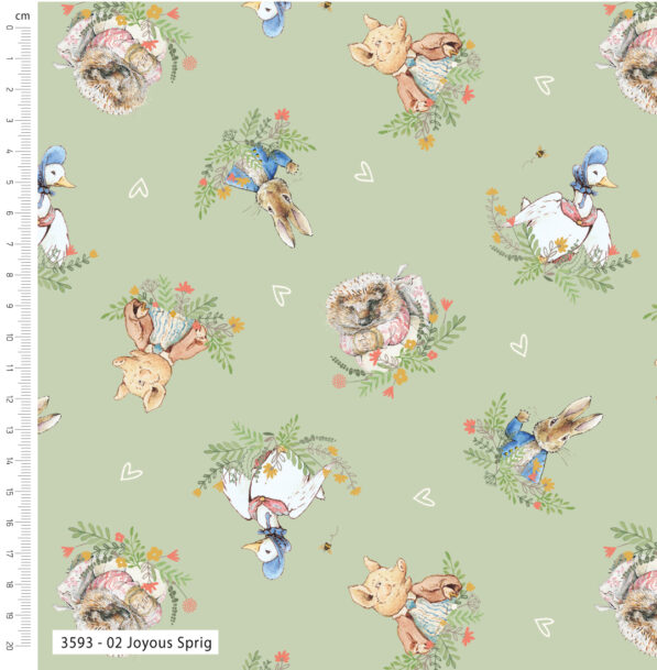 Meadow Tails – Peter Rabbit – Joyous Sprig 3593-02 - Image 2