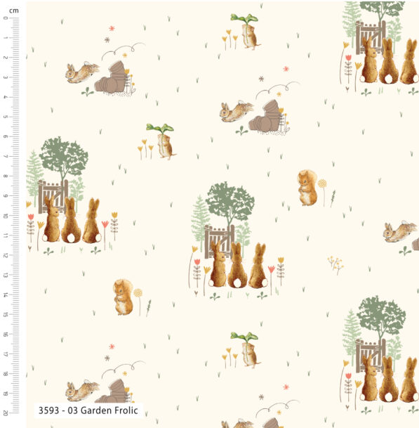 Meadow Tails – Peter Rabbit – Garden Frolic 3593-03 - Image 2