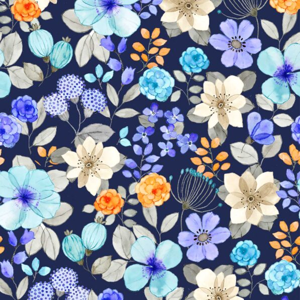 Hanami Floral Print Poplin
