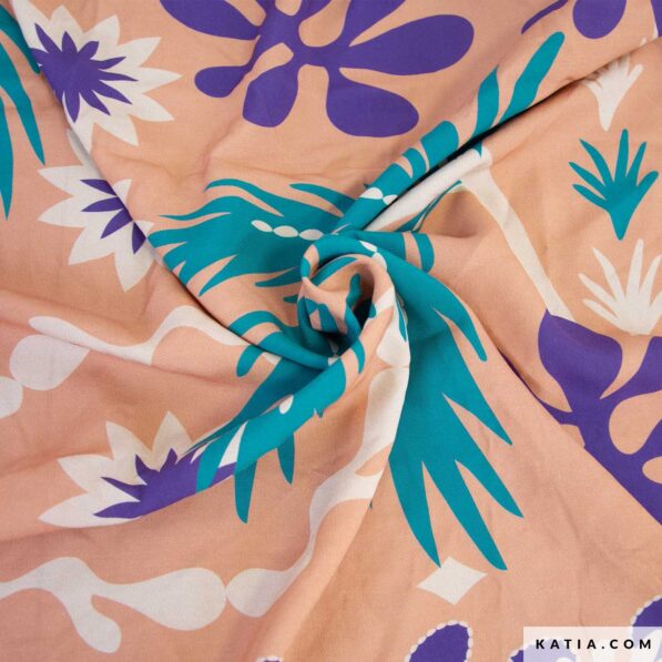 100% Viscose with African Chalis Print - Image 2