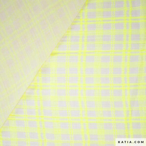 Neon & Cream Plaid Muslin - Image 3