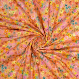 Digital Floral Print Woven Cotton