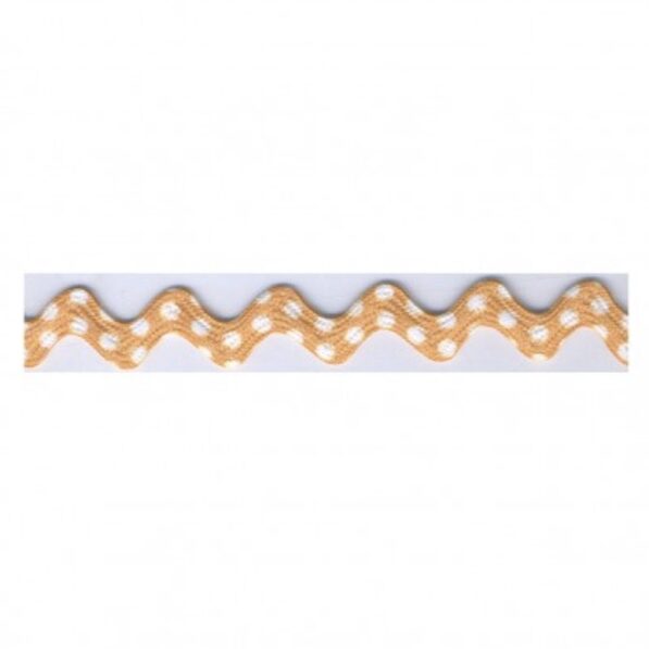 10mm Dot Ric Rac - Peach