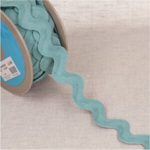 33mm Mottled Ric Rac - Aquamarine