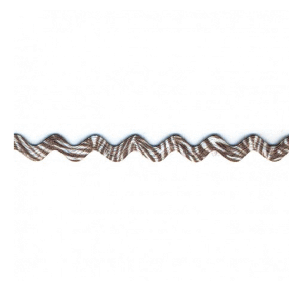 10mm Animal Ric Rac - Zebra
