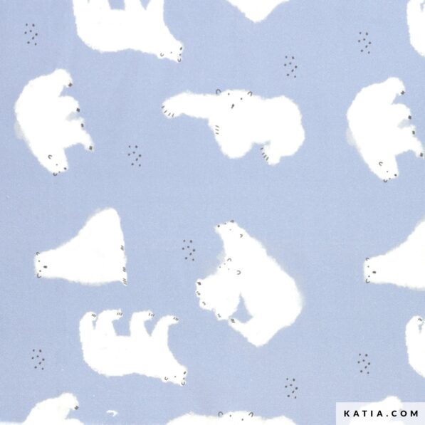 Polar Bear Print Poplin