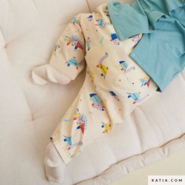 Dino Robots Print Poplin - Image 2
