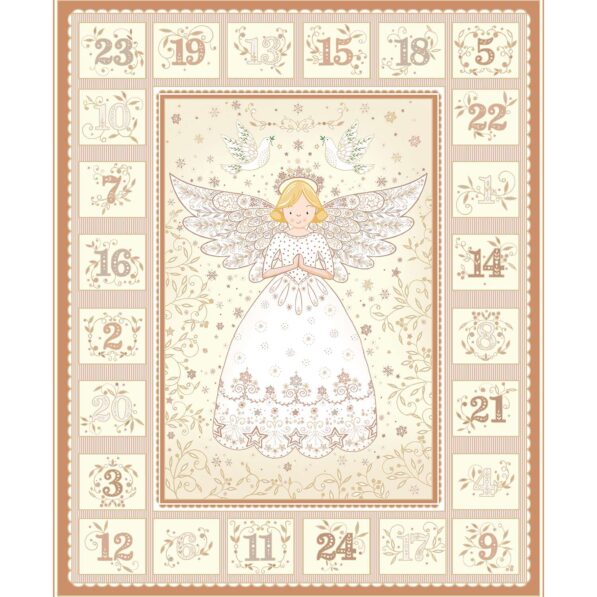 Cream Angel Advent Calendar Panel 042/Q