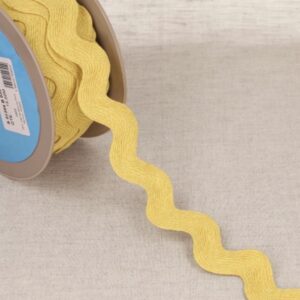 33mm Mottled Ric Rac - Straw Yellow