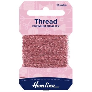 Pink Glitter Thread 10m