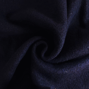 Navy Boiled Wool