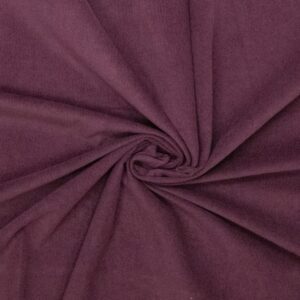 Mauve Wine Woven Cotton 16-W Washed Cord