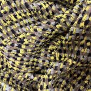 Green, Black and Grey Abstract Print Viscose