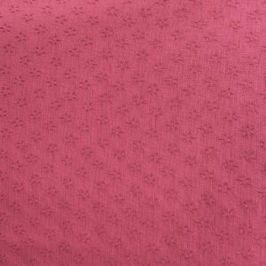 Small Coral Pink Floral Jacquard Print