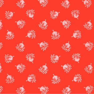 Little Johnny Washed Cotton Dandelions - Red