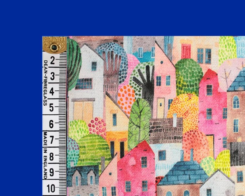 Townhouse Print Linen Mix - Image 3
