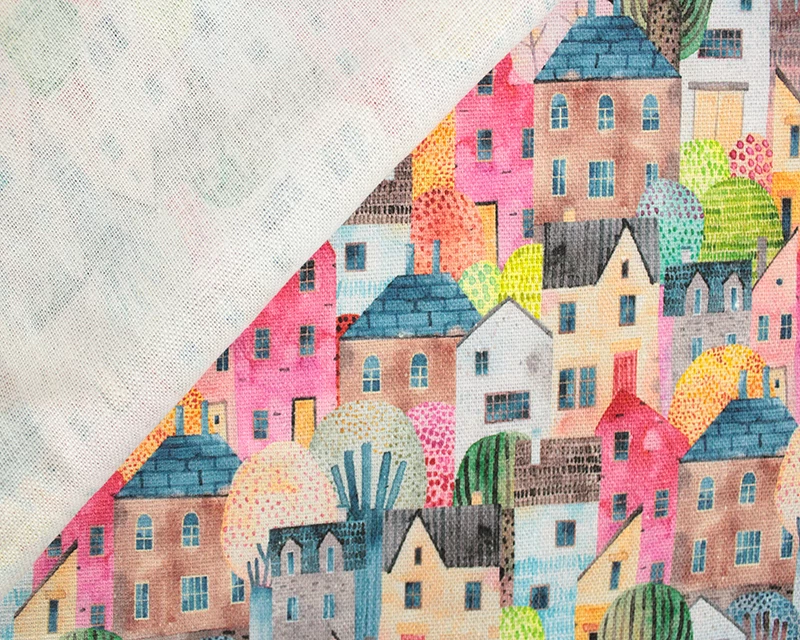 Townhouse Print Linen Mix - Image 4
