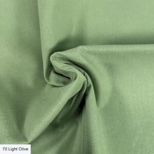 Organic Premium Solid Cotton Light Olive 3248-70