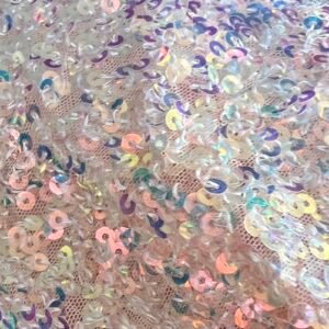 Blush Iridescent Sequin