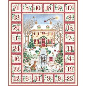 Country Christmas - Advent Calendar on Red 238/R