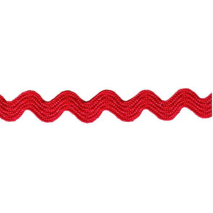 9mm Ric Rac - Red