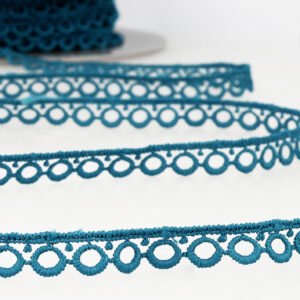 10mm Guipure Lace - Teal Blue