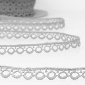 10mm Guipure Lace - Light Grey