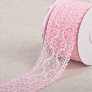 55mm Little Flowers Insert Lace - Light Pink