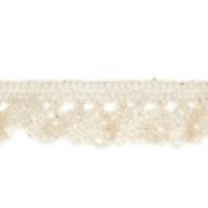 Gathered Elastic Lace - Ivory