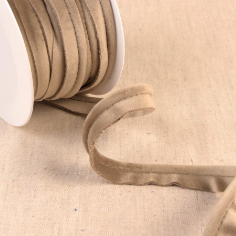 5mm Velvet Piping Cord - Beige