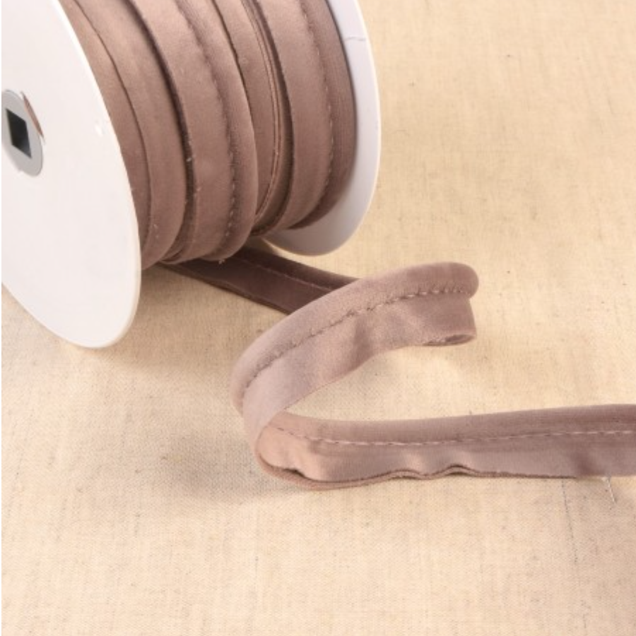 5mm Velvet Piping Cord - Old Pink