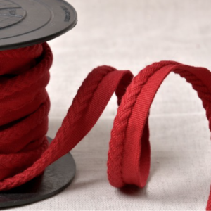 6mm Chevron Piping Cord - Burgundy