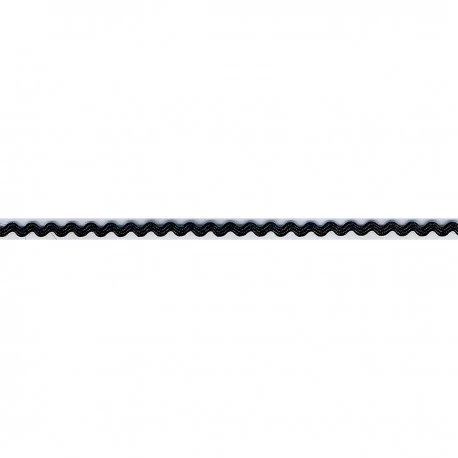 3mm Ric Rac - Black