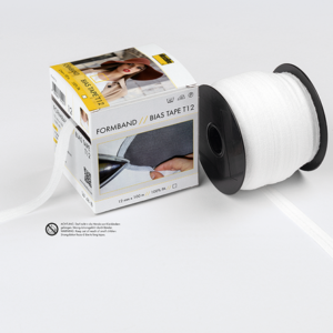 Vilene (Vlieseline) 12mm White Iron-On Bias Tape