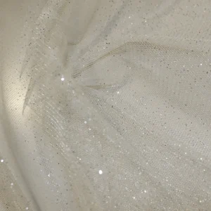 White Glitter Tulle