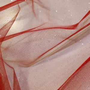 Red Glitter Tulle