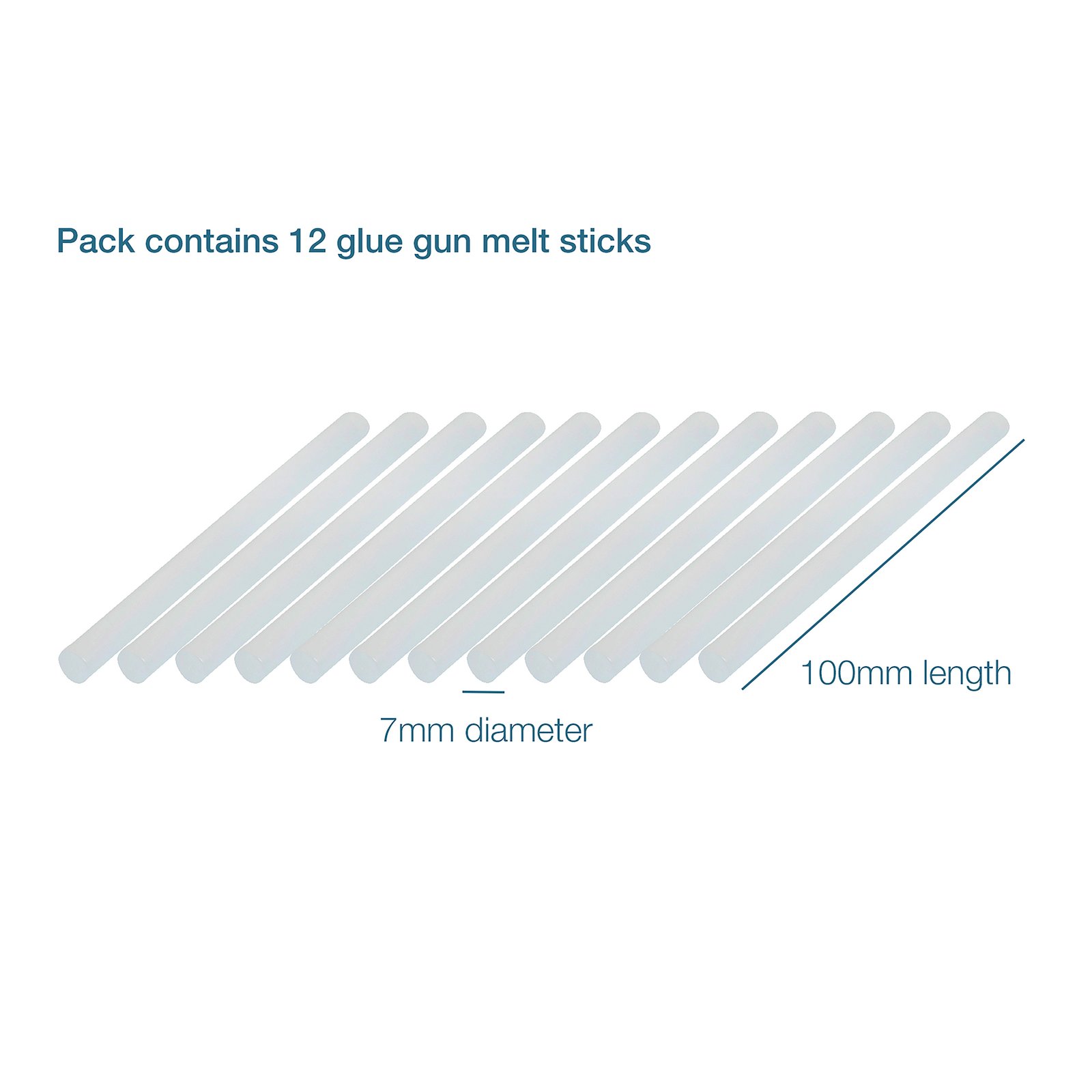Hi-Tack 7mm Glue Sticks (GS10) - Pack of 12 - Image 3