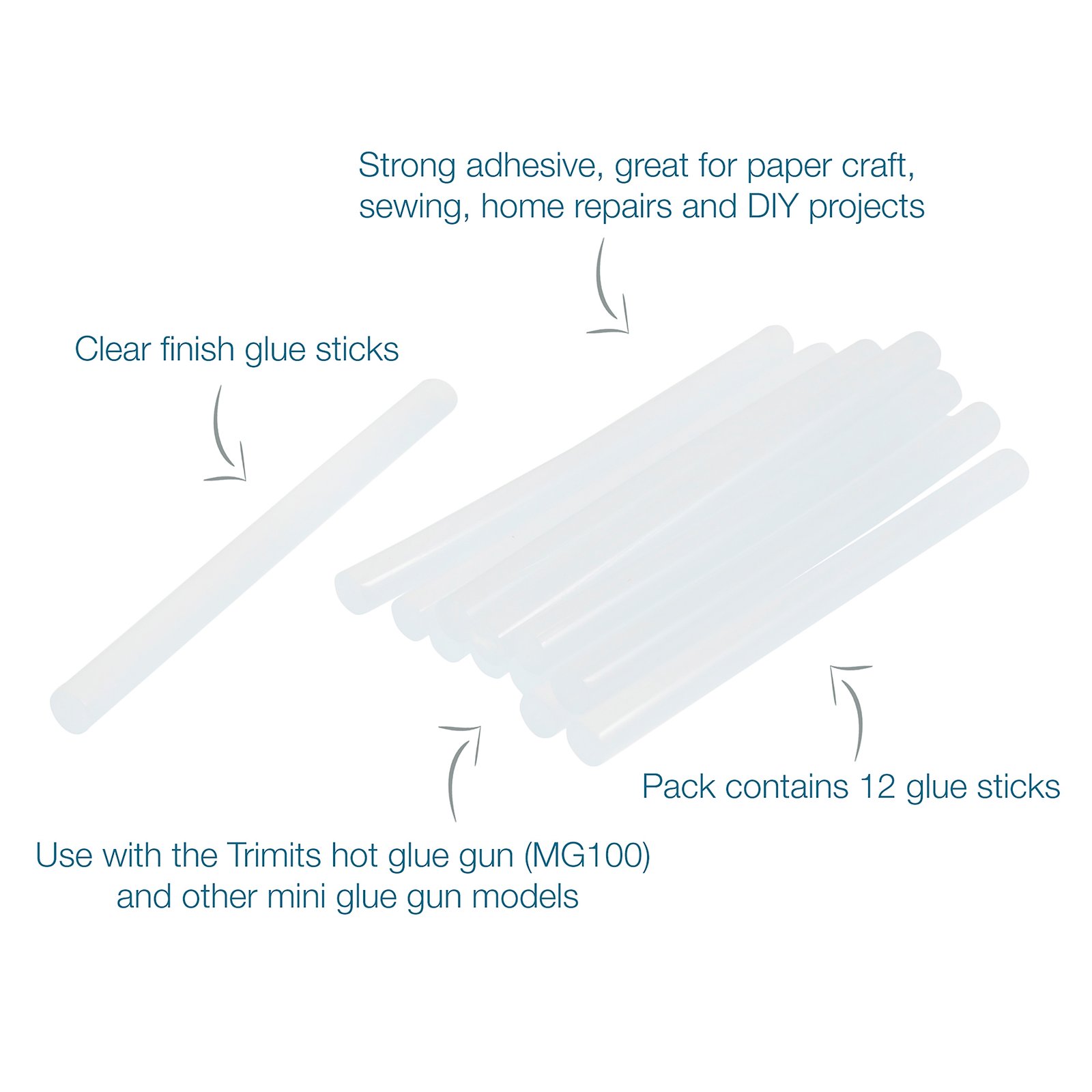 Hi-Tack 7mm Glue Sticks (GS10) - Pack of 12 - Image 4