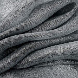 Metallic Organza - Steel Grey